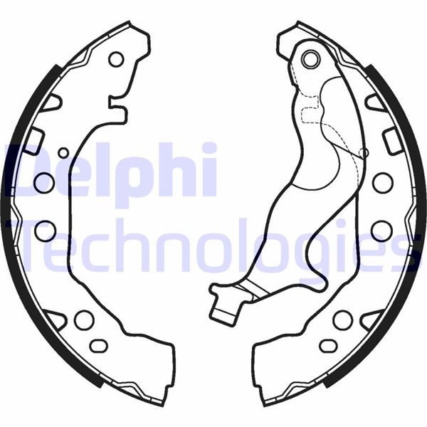 DELPHI LS2128 Fren Sistemleri Fren Pabucu - TOYOTA YARIS (_P13_) uyumlu