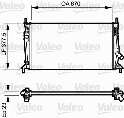 VALEO 734320 Soğutma Sistemi Su Soğutucu & Parçaları - VOLVO C30 (533) uyumlu