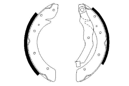 BOSCH 0 986 487 528 Fren Sistemleri Fren Pabucu - RENAULT LAGUNA I Grandtour (K56_) uyumlu
