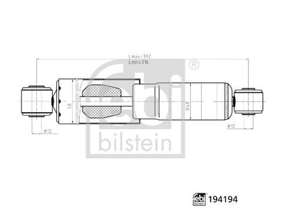 FEBI BILSTEIN 194194 Süspansiyon Sistemi Amortisör - RENAULT KANGOO Express (FC0/1_) uyumlu