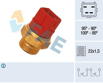 FAE 37960 Soğutma Sistemi Kontrol Ünitesi - FORD ESCORT V (AAL, ABL) uyumlu