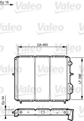 VALEO 730183 Soğutma Sistemi Su Soğutucu & Parçaları - RENAULT CLIO I (B/C57_, 5/357_) uyumlu