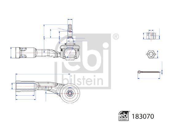 FEBI BILSTEIN 183070 Direksiyon Sistemi Mafsal - KIA RIO IV (YB, SC, FB) uyumlu