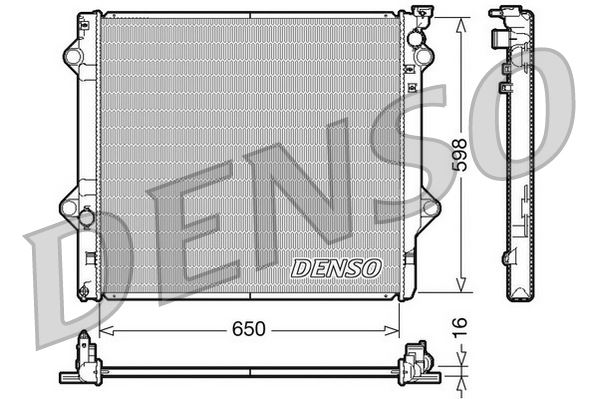 DENSO DRM50048 Soğutma Sistemi Su Soğutucu & Parçaları - CITROËN C5 AIRCROSS (A_) uyumlu