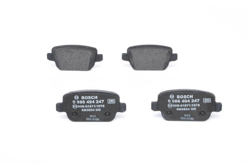 BOSCH 0 986 494 247 Fren Sistemleri Fren Balatası - LAND ROVER FREELANDER 2 (L359) uyumlu