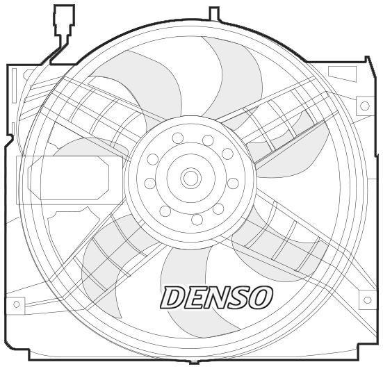 DENSO DER05004 Soğutma Sistemi Fan - BMW 3 (E46) uyumlu