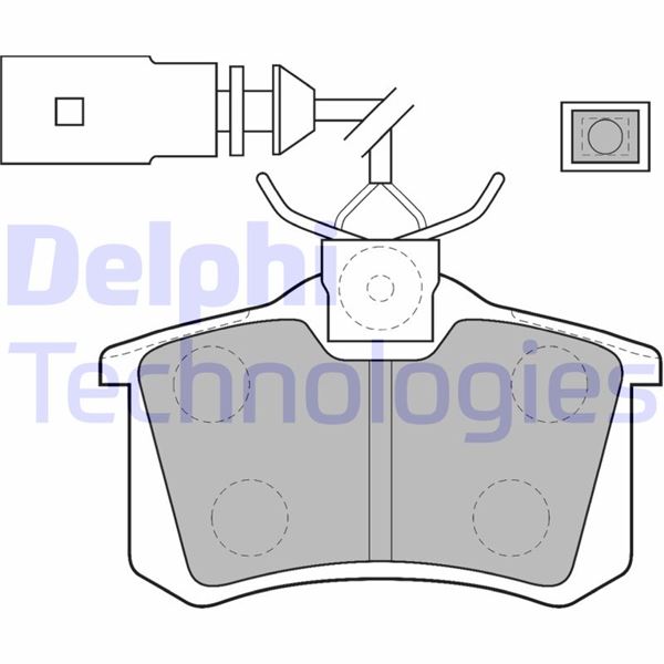DELPHI LP1556 Fren Sistemleri Fren Balatası - SEAT IBIZA IV (6J5, 6P1) uyumlu