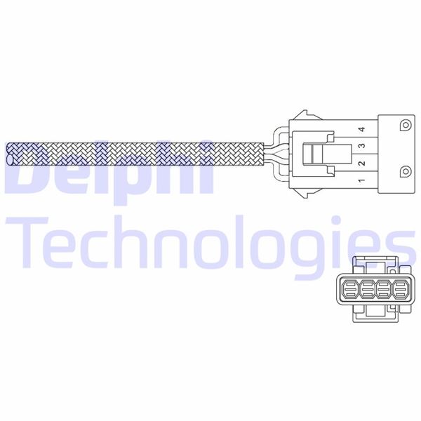 DELPHI ES11035-12B1 Emme & Egzoz Sistemi Egzoz Sensörleri - VOLVO 850 (854) uyumlu