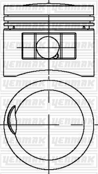 YENMAK 31-04691-000 Motor Piston Seti - MERCEDES-BENZ 190 (W201) uyumlu