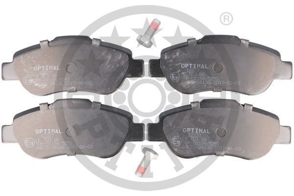 OPTIMAL BP-12227 Fren Sistemleri Fren Balatası - FIAT PANDA (169_) uyumlu