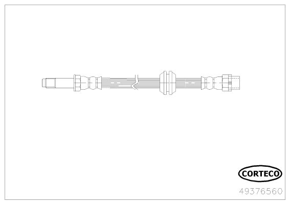 CORTECO 49376560 Fren Sistemleri Fren Hortumları - BMW 3 Touring (E46) uyumlu