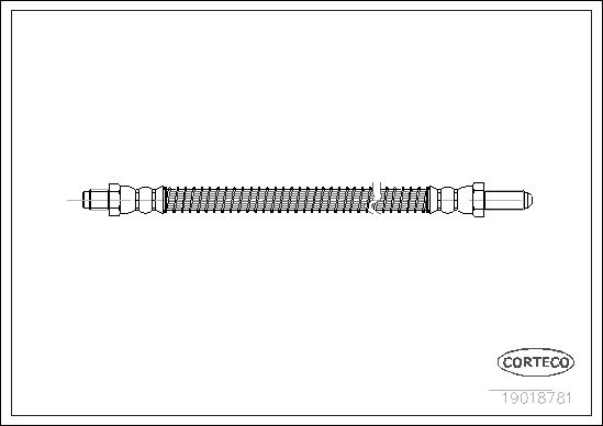 CORTECO 19018781 Fren Sistemleri Fren Hortumları - LAND ROVER 110/127 (LDH) uyumlu