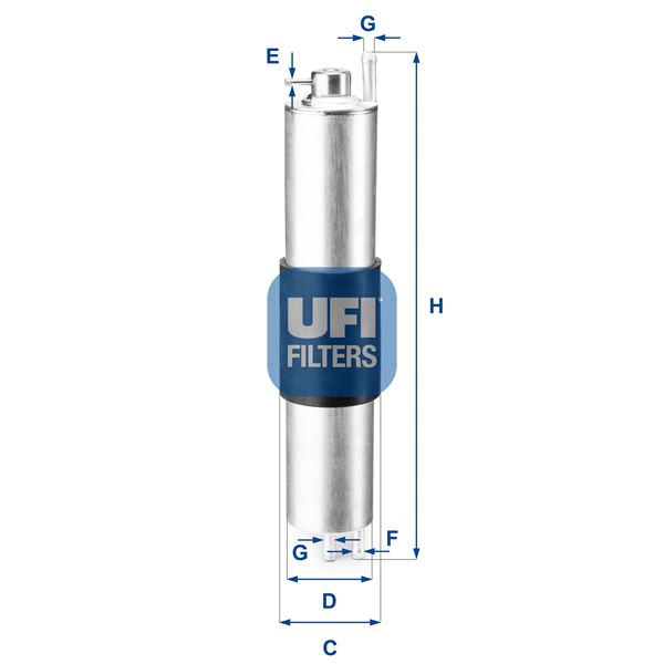 UFI 31.847.00 Yakıt Sistemi Yakıt Filtresi - BMW 3 (E46) uyumlu