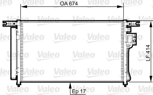 VALEO 814353 İklimlendirme Sistemi Klima Radyatörü - HYUNDAI SANTA FÉ II (CM) uyumlu