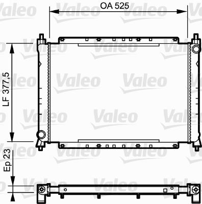 VALEO 730565 Soğutma Sistemi Su Soğutucu & Parçaları - ROVER 200 I Sedan (XH) uyumlu