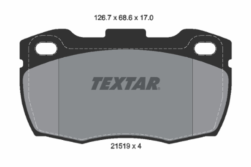 TEXTAR 2151902 Fren Sistemleri Fren Balatası - LAND ROVER DEFENDER Station Wagon (L316, L315) uyumlu