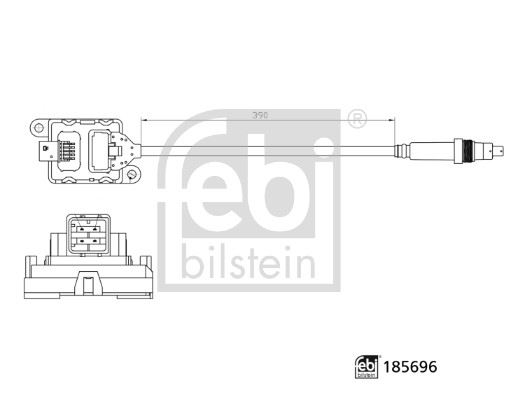 FEBI BILSTEIN 185696 Emme & Egzoz Sistemi Egzoz Sensörleri - MERCEDES-BENZ AXOR 2 uyumlu