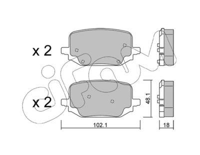 CIFAM 822-1331-0 Fren Sistemleri Fren Balatası - FORD USA EXPLORER (U6_) uyumlu