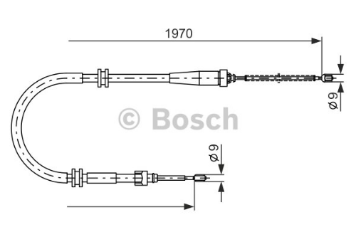 BOSCH 1 987 482 253 Fren Sistemleri Kollar & Halatlar & Çekiler - RENAULT KANGOO Express (FW0/1_) uyumlu