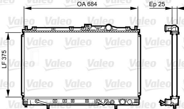 VALEO 731649 Soğutma Sistemi Su Soğutucu & Parçaları - MITSUBISHI COLT IV (CA_A) uyumlu