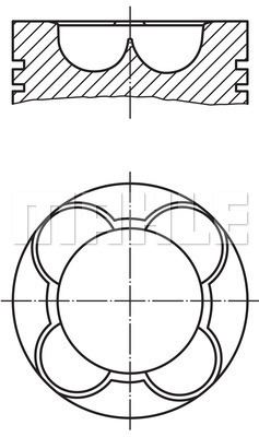 Piston - MAHLE - 081PI00108100 Ürün Görseli