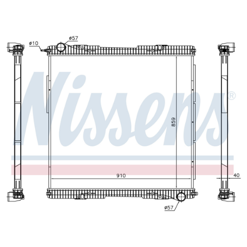 NISSENS 672920 Soğutma Sistemi Su Soğutucu & Parçaları - SCANIA G I uyumlu