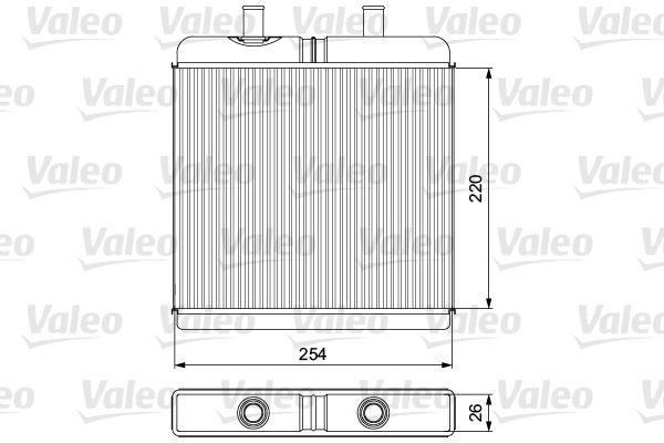 VALEO 811539 İklimlendirme Sistemi İç Mekan Isı Değiştirici - IVECO DAILY III Platform şasi uyumlu