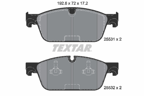TEXTAR 2553103 Fren Sistemleri Fren Balatası - MERCEDES-BENZ GL-SERISI (X166) uyumlu