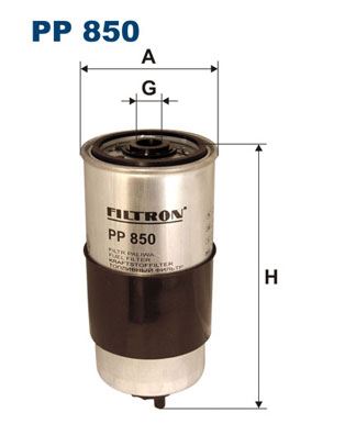 FILTRON PP 850 Yakıt Sistemi Yakıt Filtresi - AUDI 80 B3 Sedan (893, 894, 8A2) uyumlu