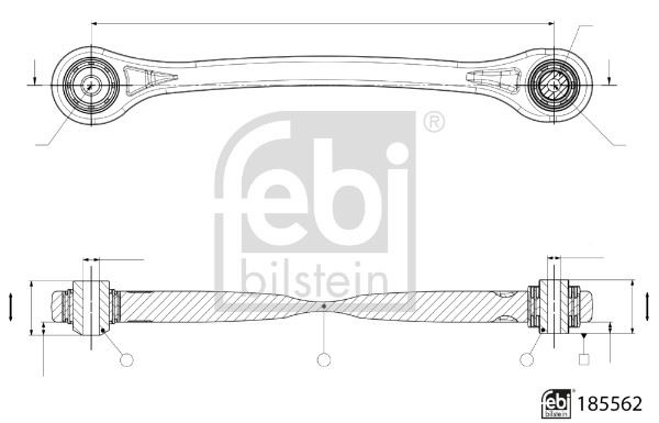 FEBI BILSTEIN 185562 Süspansiyon Sistemi Bugi Kolu - AUDI Q7 (4MB, 4MG, 4MQ) uyumlu