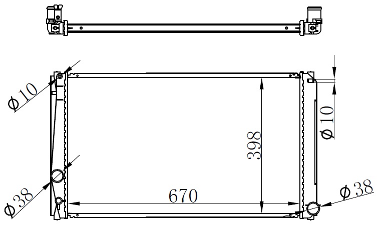 Su Radyatörü - BTO326016 Ürün Görseli