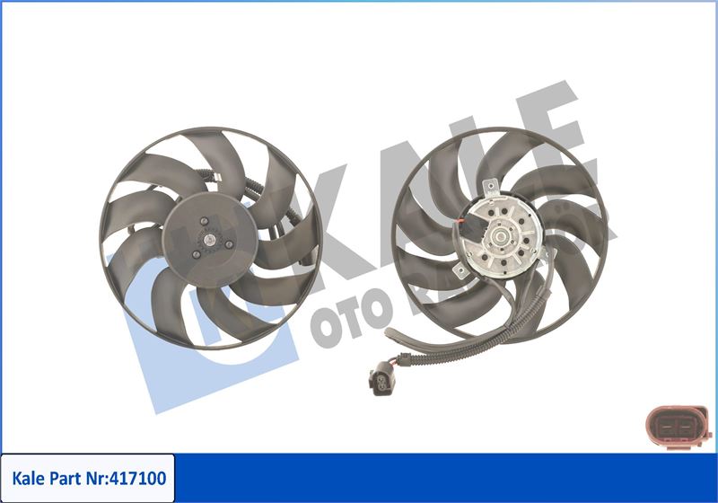 KALE OTO RADYATÖR 417100 Soğutma Sistemi Fan - VW MULTIVAN T5 (7HM, 7HN, 7HF, 7EF, 7EM, 7EN) uyumlu