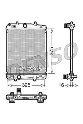 DENSO DRM50040 Soğutma Sistemi Su Soğutucu & Parçaları - TOYOTA AYGO (_B1_) uyumlu