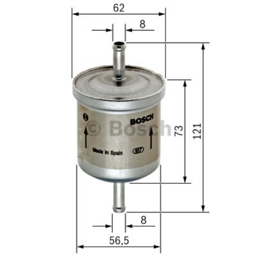 BOSCH 0 450 905 326 Yakıt Sistemi Yakıt Filtresi - NISSAN MICRA II (K11) uyumlu