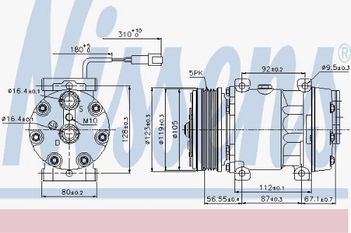 NISSENS 89079 İklimlendirme Sistemi Kompresör Parçaları - RENAULT TRUCKS KERAX uyumlu