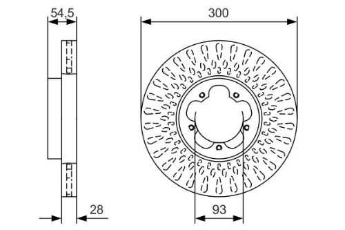 BOSCH 0 986 479 B11 Fren Sistemleri Fren Diski - FORD TRANSIT Minibüs/Otobüs (FD_ _, FB_ _, FS_ _, FZ_ _, FC_ _) uyumlu