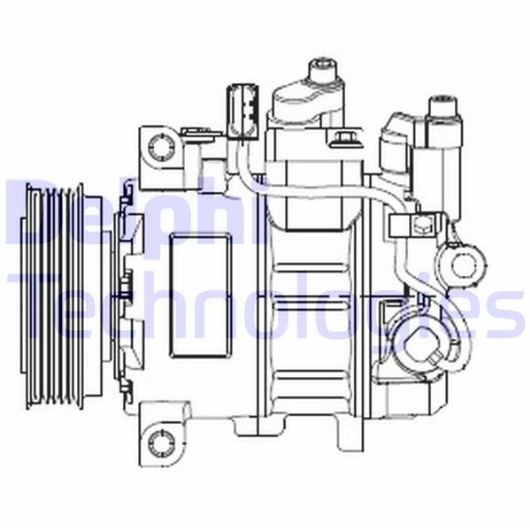 DELPHI CS20474 İklimlendirme Sistemi Kompresör Parçaları - AUDI A6 C7 (4G2, 4GC) uyumlu