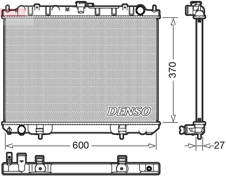 DENSO DRM46039 Soğutma Sistemi Su Soğutucu & Parçaları - NISSAN X-TRAIL I (T30) uyumlu
