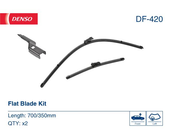 DENSO DF-420 Kaporta & Gövde Parçaları Cam Silecek Mekanizması - FORD FIESTA VII (HJ, HF) uyumlu