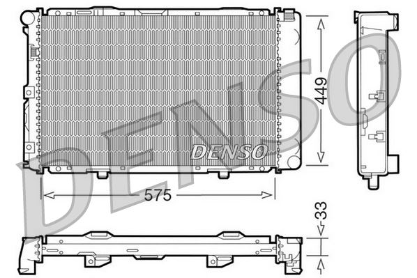 DENSO DRM17066 Soğutma Sistemi Su Soğutucu & Parçaları - MERCEDES-BENZ 190 (W201) uyumlu