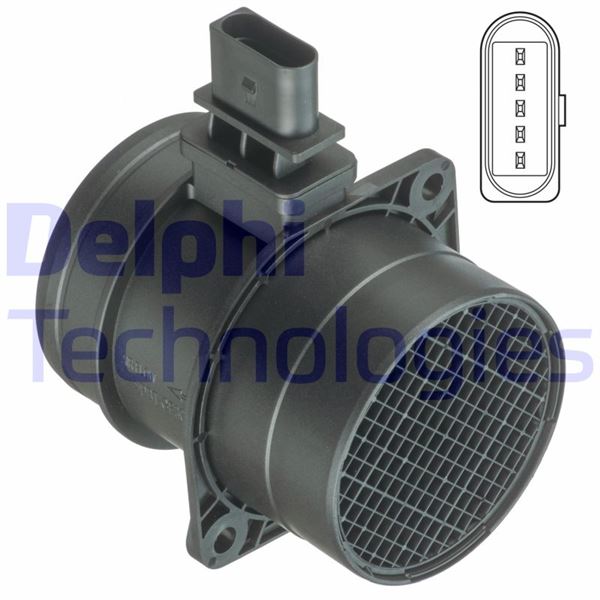 DELPHI AF10407-12B1 Motor Hava Kütle Ölçer (MAF Sensörü) - VW JETTA IV (162, 163, AV3, AV2) uyumlu