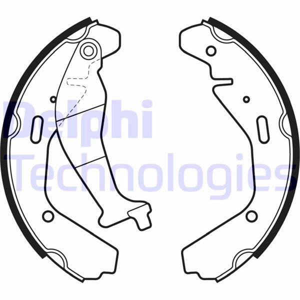 DELPHI LS1990 Fren Sistemleri Fren Pabucu - OPEL AGILA A (H00) uyumlu