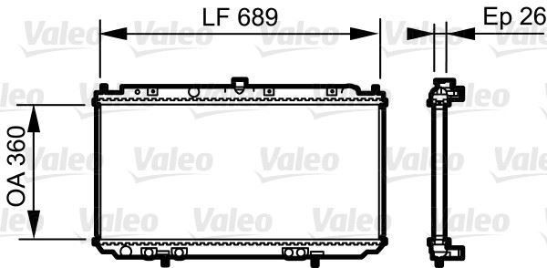 VALEO 735061 Soğutma Sistemi Su Soğutucu & Parçaları - NISSAN PRIMERA (P12) uyumlu