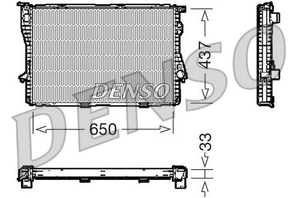 DENSO DRM05067 Soğutma Sistemi Su Soğutucu & Parçaları - BMW 5 (E39) uyumlu
