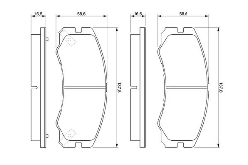 BOSCH 0 986 424 366 Fren Sistemleri Fren Balatası - OPEL FRONTERA A (U92) uyumlu