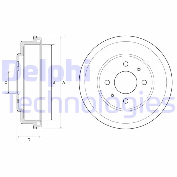 DELPHI BF582 Fren Sistemleri Fren Kampanası - HYUNDAI ACCENT II (LC) uyumlu