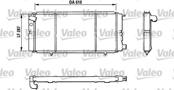 VALEO 810827 Soğutma Sistemi Su Soğutucu & Parçaları - PEUGEOT 205 II (20A/C) uyumlu