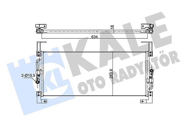 KALE OTO RADYATÖR 391200 İklimlendirme Sistemi Klima Radyatörü - CHRYSLER NEON (PL) uyumlu