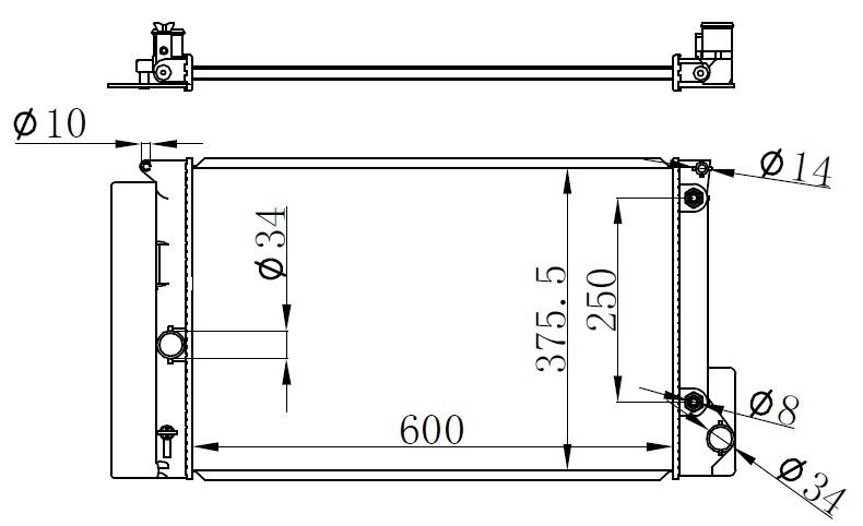 Su Radyatörü - BTO346016 Ürün Görseli