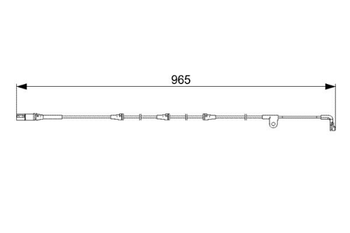 BOSCH 1 987 473 027 Fren Sistemleri Aşınma Göstergesi - BMW X5 (E70) uyumlu